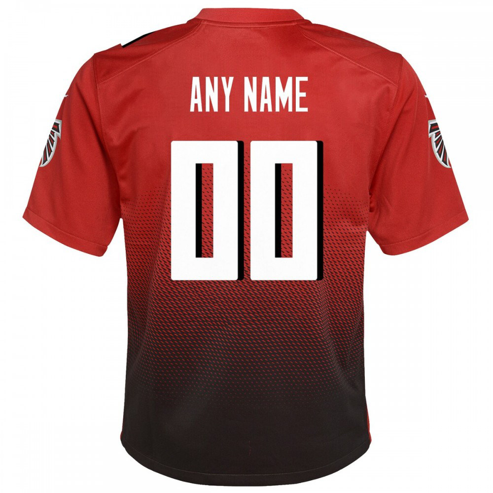 Atlanta Falcons Nike Youth Alternate Custom Game Jersey - Red-GridironStore